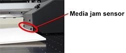 Media jam sensor